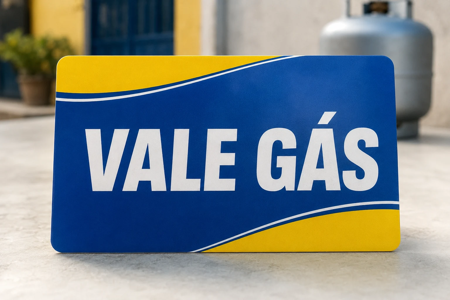 Cartão Vale-Gás para compra no Supermercado Trídico